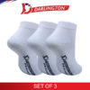 darlington kids casual anklet socks 780934 white set of 3