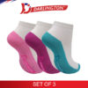darlington kids casual cotton anklet socks 731133 girls 1 set of 3