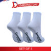 darlington ladies casual cotton anklet socks 880953 white set of 3
