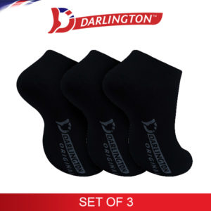 darlington ladies casual cotton foot socks 880951 black set of 3