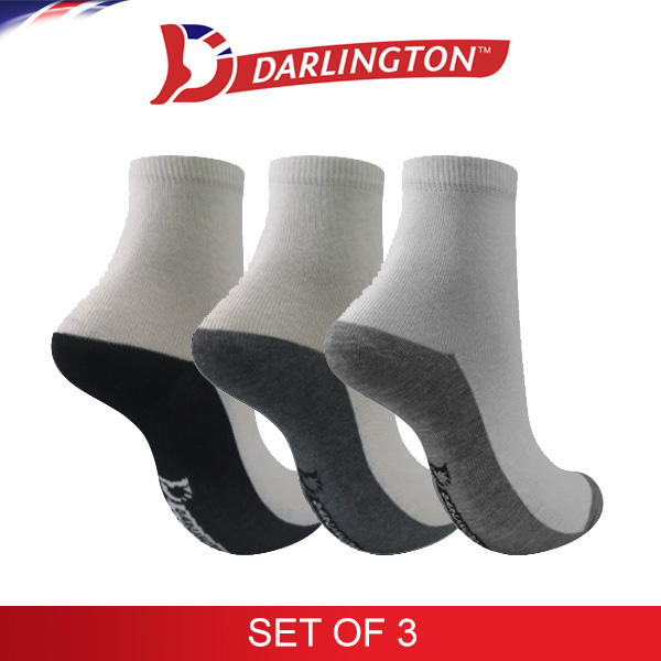 darlington ladies casual cotton medium socks 870223 set of 3