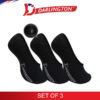 darlington men casual cotton heel gel foot cover 940275 black set of 3