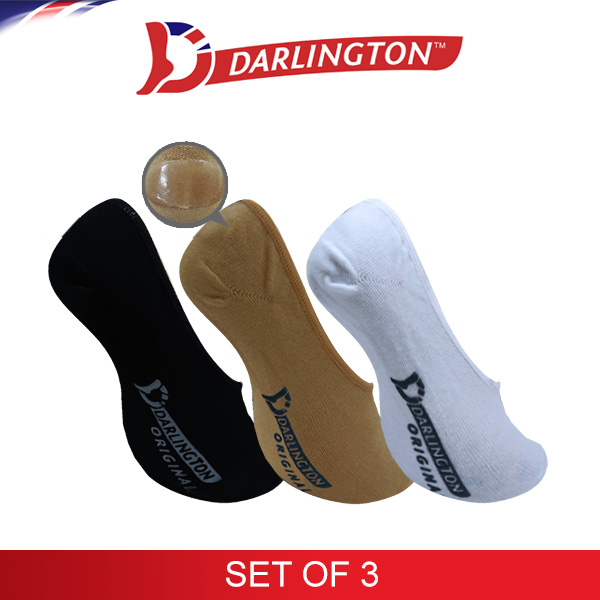 darlington men casual cotton heel gel foot cover 980974 set of 3