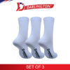 darlington men casual cotton regular socks 980975 white set of 3