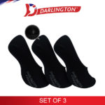 darlington men cotton coffee heel gel foot cover 970270 black set of 3