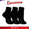 darlington men sports thick cotton anklet socks 980968 black set of 3