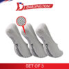 darlington men sports thick cotton anti slip foot cover 980972 white set of 3