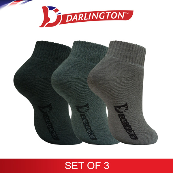 darlington men sports thick cotton low cut socks 941167 set of 3