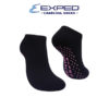 exped ladies sports thick cotton charcoal anti slip low cut socks 471276 neon pink