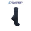exped men casual cotton garterless charcoal medium socks 510831 gray