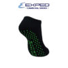 exped men sports thick cotton charcoal anti slip foot socks 580586 neon green