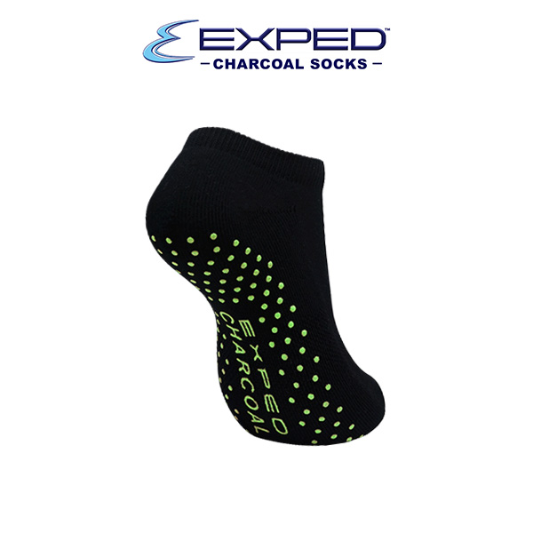 exped men sports thick cotton charcoal anti slip foot socks 580586 wild lime