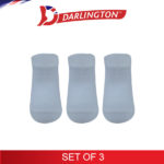 darlington babies casual cotton anklet socks 65616p white set of 3