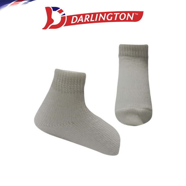 darlington babies casual cotton anklet socks 6a0326 white