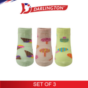 darlington babies fashion cotton anklet socks 6a0391 set of 3