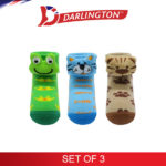 darlington babies fashion cotton anklet socks 6a0641 set of 3
