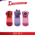 darlington babies fashion cotton anklet socks 6a0996 set of 3