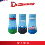 darlington babies fashion cotton anklet socks 6a1242 set of 3