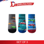 darlington babies fashion cotton anklet socks 6b0143 set of 3