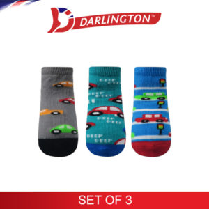 darlington babies fashion cotton anklet socks 6b0143 set of 3