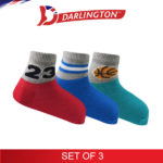 darlington babies fashion cotton anklet socks 6b0343 set of 3