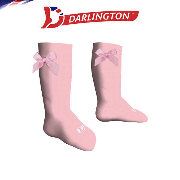 darlington babies fashion cotton anti slip knee high socks 6a0663 pink