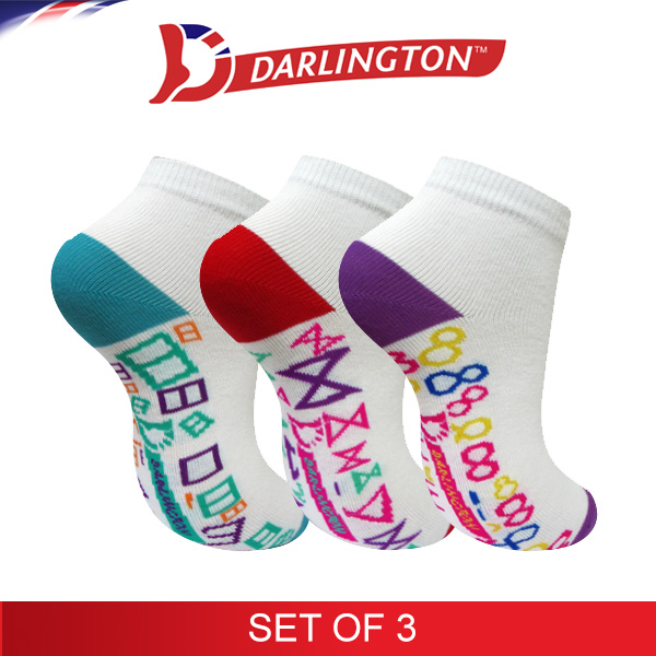 darlington kids casual cotton anklet socks 760777 set of 3
