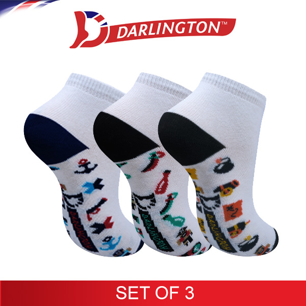 darlington kids casual cotton anklet socks 780933 set of 3