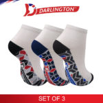 darlington kids casual cotton anklet socks 7a0733 set of 3