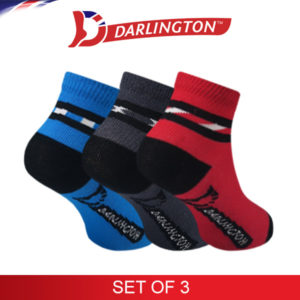 darlington kids casual cotton anklet socks 7a1231 set of 3