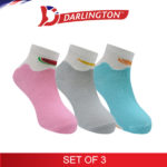 darlington kids casual cotton anklet socks 7b0276 set of 3