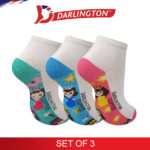 darlington kids casual cotton coffee anklet socks 7a0776 set of 3