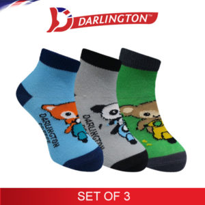 darlington kids casual cotton coffee anklet socks 7a0933 set of 3