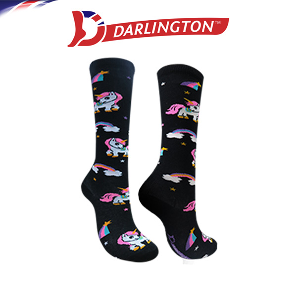 darlington kids casual cotton knee high socks 7b0261 black