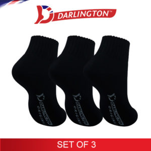 darlington kids sports thick cotton anklet socks 780832 black set of 3