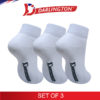 darlington men sports thick cotton anklet socks 971169 white set of 3