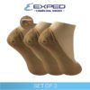 exped ladies casual cotton seamless heel gel foot cover 480931 skintone set of 3