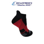 exped men sports thick cotton charcoal low cut 5a0886 mars red
