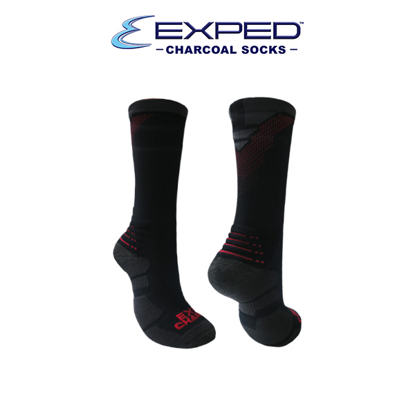 exped men sports thick cotton charcoal regular socks 5a0786 chinese red