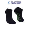 exped ladies sports thick cotton charcoal anti slip foot socks 471276 neon green