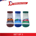 darlington babies fashion cotton anklet socks iwp01c set of 3