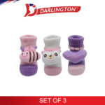 darlington babies fashion cotton anklet socks 6a0997 set of 3