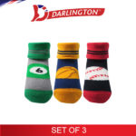 darlington babies fashion cotton anklet socks 6b0344 set of 3