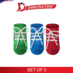darlington babies fashion cotton no show socks 6a1042 set of 3