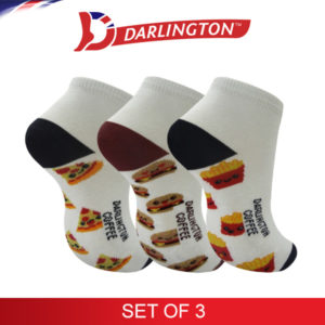 darlington kids casual cotton coffee anklet socks 771035 set of 3