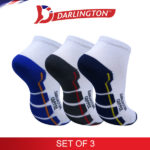 darlington kids casual cotton coffee anklet socks 780533 set of 3