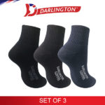 darlington men sports thick cotton coffee anklet socks 9a1166 set of 3