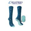 exped kids fashion cotton charcoal anti slip knee high socks 3b0261 ice green