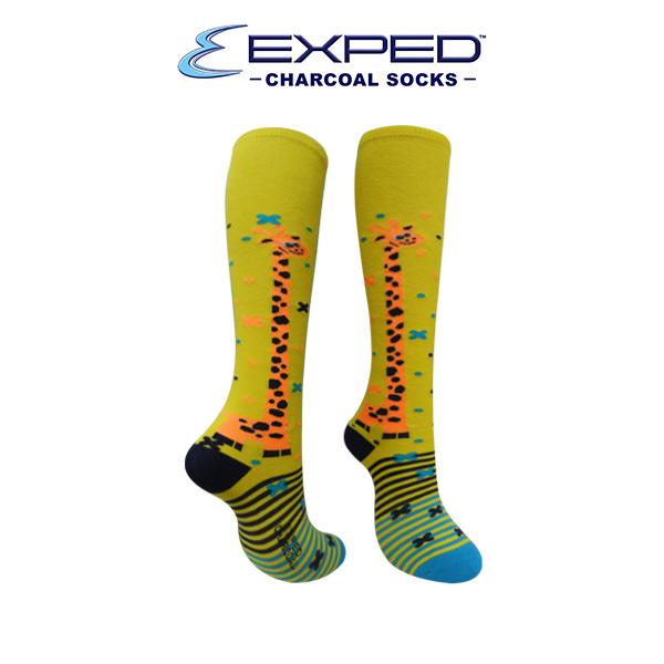 exped kids fashion cotton charcoal knee high socks 360761 yellow