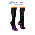 exped kids fashion cotton charcoal knee high socks 370763 mulberry